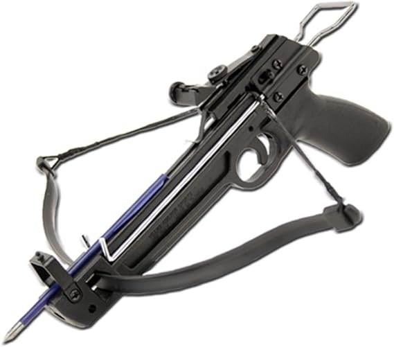 Armory Replicas™ 50lb Mini Crossbow Pistol Compact Hunting Camping Survival Crossbow with Scope & 5 Arrows Lightweight Fiberglass Build for Precision Shooting Armory Replicas™ 50lb Mini Crossbow Pistol | Compact Hunting Camping Survival Crossbow with Scope & 5 Arrows | Lightweight Fiberglass Build for Precision Shooting